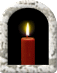 Gedenkkerze.