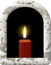 Gedenkkerze.