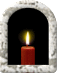 Gedenkkerze.