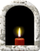 Gedenkkerze.