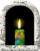 Gedenkkerze.